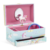 JewelKeeper Girl's Musical Jewelry Storage Box Pullout Drawer, Rainbow Unicorn Design, The Unicorn Tune