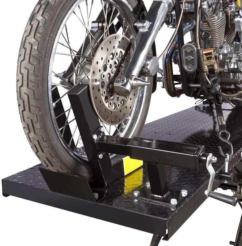 Rage Powersports BW-1000A Black Widow Extra-Long Motorcycle Lift Table with Center Jack
