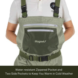 Magreel Chest Waders Breathable Waterproof Fishing & Hunting Waders with Neoprene Stocking Foot for Men and Women