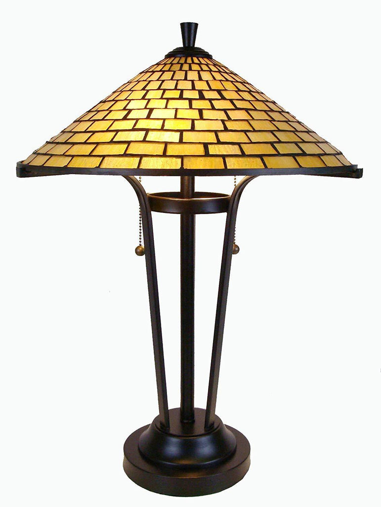 Fine Art Lighting Tiffany Contemporary Table lamp, Multi Color