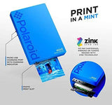 Polaroid Mint Pocket Printer W/ Zink Zero Ink Technology & Built-In Bluetooth for Android & iOS Devices - Black