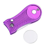 Mile High Life All Metal Foldable Golf Divot Tool with Pop-up Button & Magnetic Ball Marker (Multi-Colors/Shape)