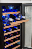 EdgeStar 30 Bottle Built-In Wine Cooler - Stainless Steel/Black