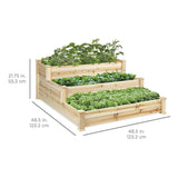 Best Choice Products Raised Vegetable Garden Bed 3 Tier Elevated Planter Kit Gardening Vegetable