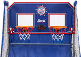 Pop-A-Shot Official Dual Shot Sport Basketball Arcade Game – 10 Games – 6 Audio Options – Durable Construction – Easy Fold Up