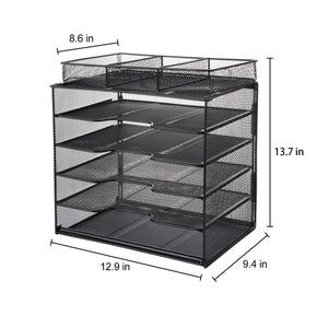 Samstar Desk Organizer, Mesh File Paper Letter Tray