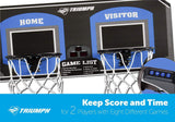 Triumph Big Shot II Double Shootout Basketball Game with LED Electronic Scorer and Time Clock for 8 Different Games