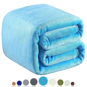 Richave Fleece Blanket King Size 350GSM Lightweight Blankets for The Bed Extra Soft Super Warm Sofa Throw 90" x 108"(Dark Grey King)