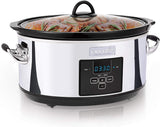 Crockpot 7 Quart Programmable Slow Cooker with Digital Countdown Timer|Polished Platinum