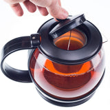 Glass Teapot with Infuser and Warmer Sleeve, Blooming Loose Leaf Tea Pot, Tea Infuser Holds 4 -5 Cups - 2 Infusers Included