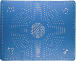 Silicone All-Purpose Baking Mat with Measurements | Non-Stick Pasty Mat for rolling dough | BPA-Free | Heat Resistant | Easy To Clean | Large Size (20” x 16”)