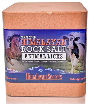 Compressed Himalayan Salt Lick for Horse, Cow, Goat, etc. Made from Specially Selected Higher Quality Himalayan Salt - Evenly Distributed Minerals - 100% Pure & Natural