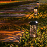 OxyLED Solar Path Lights, 8-Pack Solar Powered Garden Pathway Lights