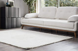 Perla Furniture Shaggy Cream 3x8 Area, Rug, 3' X 8', Ivory