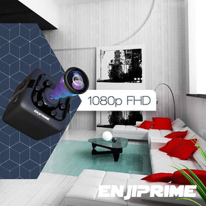 Spy Hidden Camera Nanny Cam - Mini Wireless Cop Cam Action Cameras for Indoor or Outdoor, Home Office or Car Video Recorder with 1080p HD Recording and Night Vision Monitoring Camera