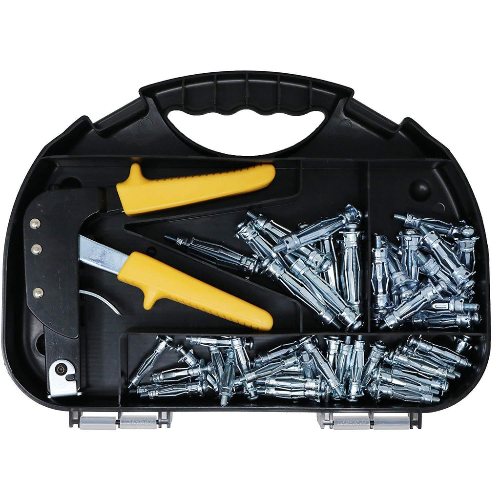 T.K.Excellent 60pcs M4 M5 Hollow Wall Anchor Set with Fixing Tool Box