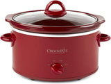 Crockpot Red SCV401-TR 4-Quart Manual Slow Cooker