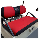 10L0L Golf Cart Seat Cover Set Fit for Club Car DS Precedent & Yamaha, Warm Bench Seat Covers for Cold Winter Weather, Breathable Washable Polyester Mesh Cloth Gray Black Beige Red Blue