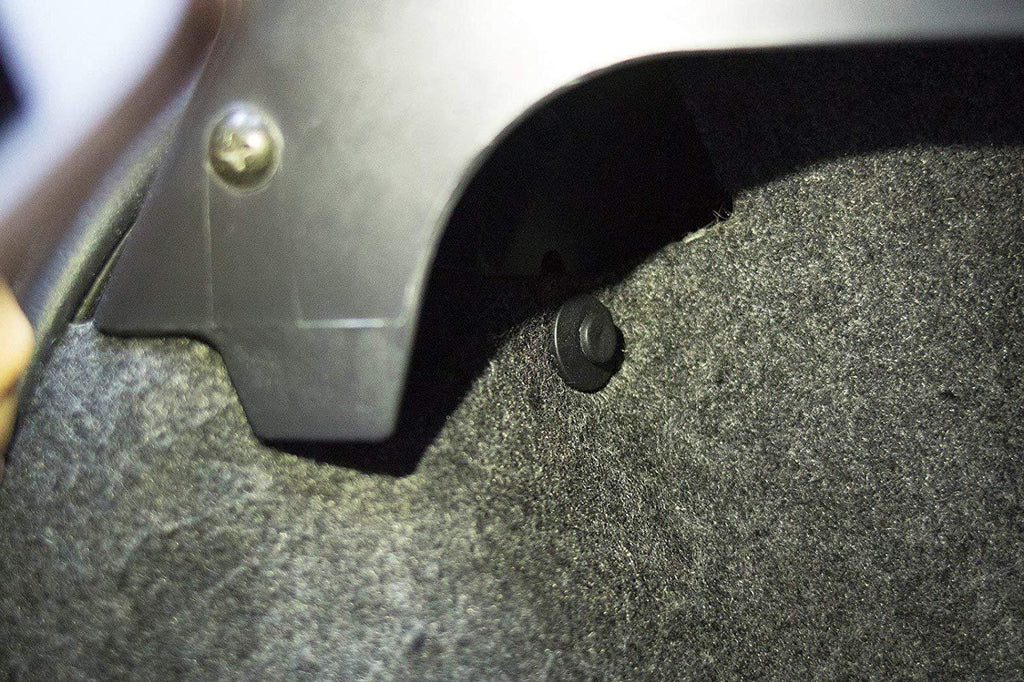 Ginsco 102pcs 6.3mm 8mm 9mm 10mm Nylon Bumper Push Fasteners Rivet Clips Expansion Screws Replacement Kit