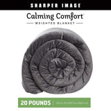 Allstar Innovations Sharper Image Calming Comfort Weighted Blanket-20 lbs, 20-Pound, Grey