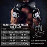 Trideer Pro Grade Boxing Gloves, Kickboxing Bagwork Gel Sparring Training Gloves, Muay Thai Style Punching Bag Mitts, Fight Gloves Men & Women
