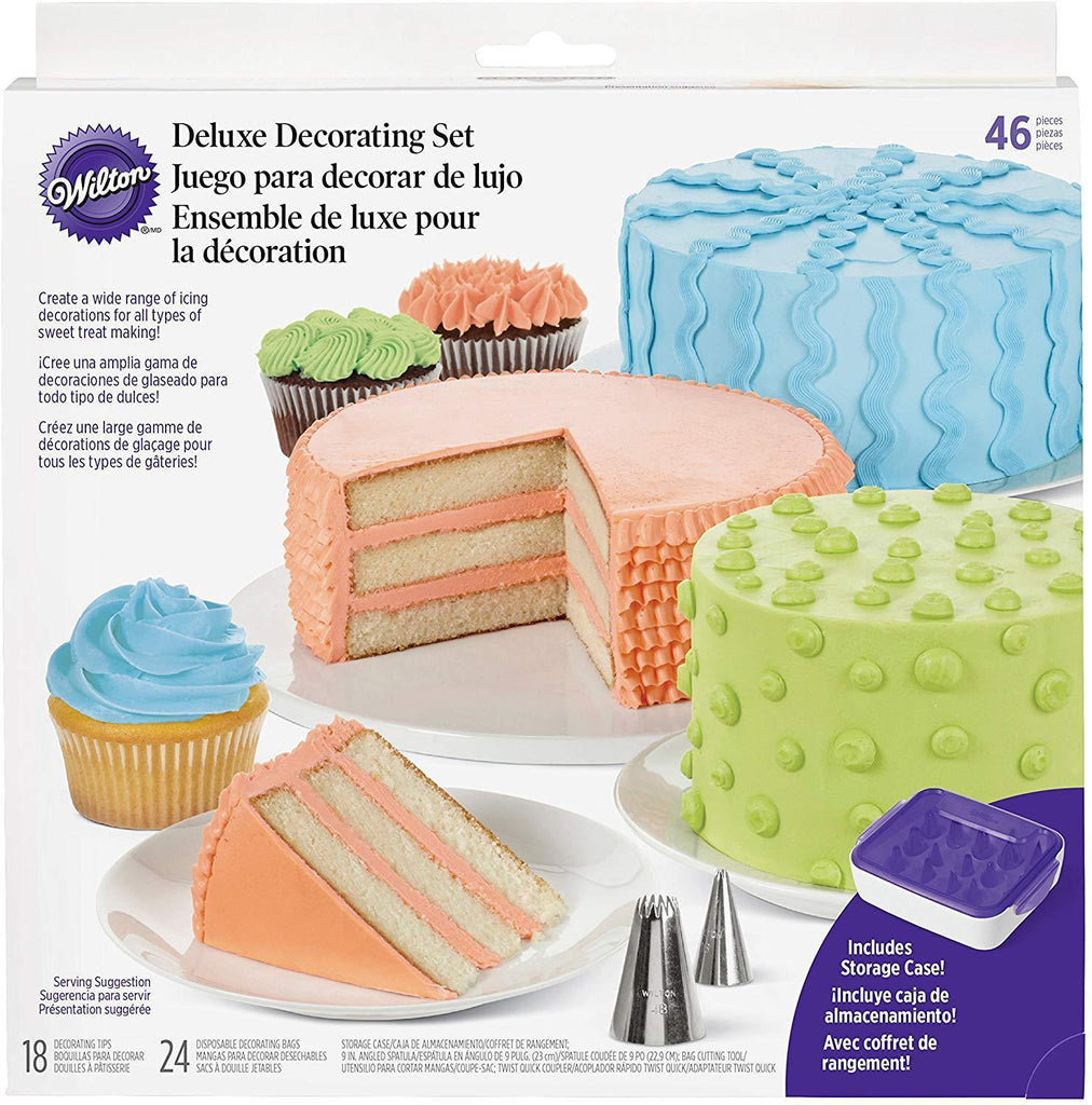 46-Piece Deluxe Cake Decorating Set, Cake Decorating Supplies by Veracity & Verve