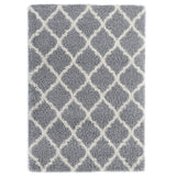 Ottomanson Collection shag Trellis Area Rug, 7'10" x 9'10", Gray - SHG2273-8X10