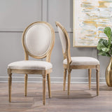 Christopher Knight Home Phinnaeus Beige Fabric Dining Chair (Set Of 2)