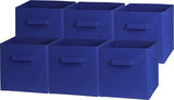 6 Pack - SimpleHouseware Foldable Cube Storage Bin, Black