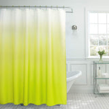 Creative Home Ideas Ombre Textured Shower Curtain with Beaded Rings, Dark Grey