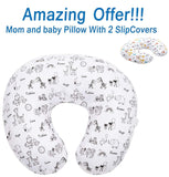 SALE - Mom and Baby Nursing Pillow and Positioner (1 Pillow With TWO Slipcovers), Positioning & Support For Breastfeeding Moms & Baby. A Perfect Present / Great Baby Shower Gift!