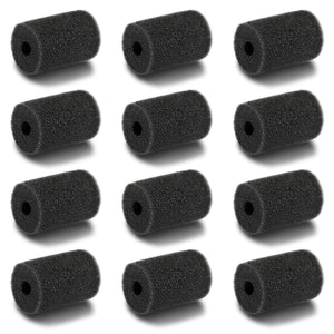 Gibot 12 Pack Professional Sweep Hose Scrubber Tail Replacement Scrubbers Fits Polaris 180, 280, 360, 380, 480,3900 Sport Vac-Sweep Pool Cleaner Sweep Hose Scrubber 9-100-3105, Black