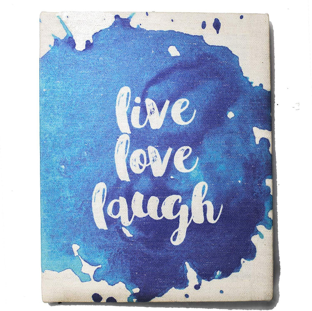 Live, Laugh, Love Watercolor Canvas Art Wall Decor | Small Motivational Posters for Office | Rustic Home Decor for Bedroom, Kitchen, Living Room, and Bathroom | Inspirational Gifts for Women and Men