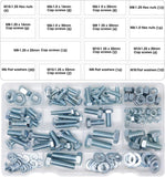 T.K.Excellent Hex Bolts M6 M8 M10 and Hex Nuts and Washers Set Kit,128 Pcs