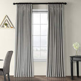 Half Price Drapes VPCH-VET1211-84 Signature Doublewide Blackout Velvet Curtain, Amber Gold, 100 X 84