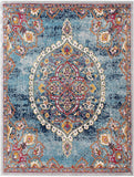 Ottomanson Area Rug, 5'3" x 7', Turquoise