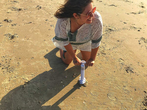 Sandy Dunes Beach Umbrella Sand Anchor | One-Size-Fits-All | Extra Strong, 3-Tier Screw To Withstand Tough Winds