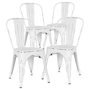 POLY & BARK EM-112-BLK-X4 Trattoria Side Chair in in Black (Set of 4)