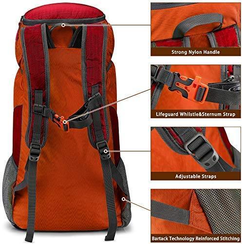G4Free Lightweight Packable Hiking Backpack 40L Travel Camping Daypack Foldable