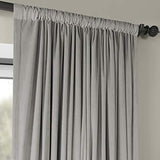 Half Price Drapes VPCH-VET1211-84 Signature Doublewide Blackout Velvet Curtain, Amber Gold, 100 X 84