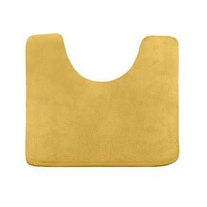 Clara Clark 2-Pack Bath Mat Set – Large and Small Bathroom Rug Set, Absorbent Memory Foam Bath Rugs, Non-Slip, Thick, Cozy Velvet Microfiber Bathrug, Plush Shower, Toilet Floor Bathmats Carpet, Black