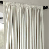 Half Price Drapes VPCH-VET1211-84 Signature Doublewide Blackout Velvet Curtain, Amber Gold, 100 X 84