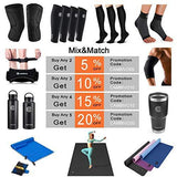 CAMBIVO 2 Pack Knee Brace, Knee Compression Sleeve Support for Running, Arthritis, ACL, Meniscus Tear, Sports, Joint Pain Relief and Injury Recovery