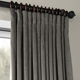 Half Price Drapes VPCH-VET1211-84 Signature Doublewide Blackout Velvet Curtain, Amber Gold, 100 X 84