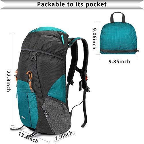 G4Free Lightweight Packable Hiking Backpack 40L Travel Camping Daypack Foldable